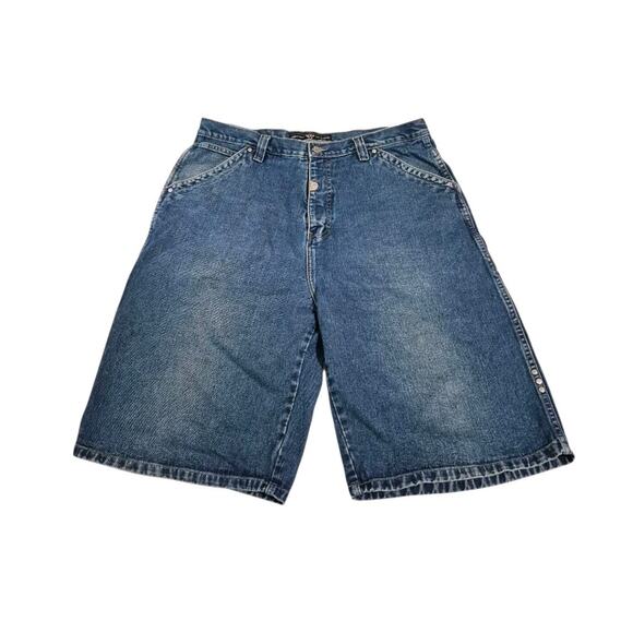 Vintage Pure Playaz Men’s Denim Shorts 38x13 Y2K Baggy - Picture 1 of 10
